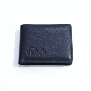 Trifold genuine leather wallet