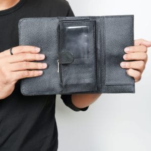Genuine unisex leather wallet